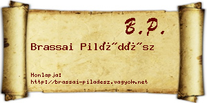 Brassai Piládész névjegykártya